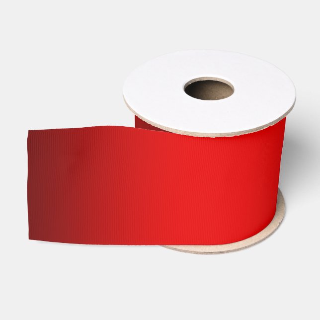 Red Ribbon Christmas Grosgrain Ribbon (Spool)