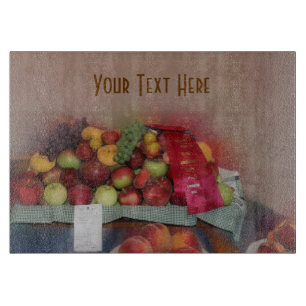 Red Ribbon County Fair Fruit Cutting Board