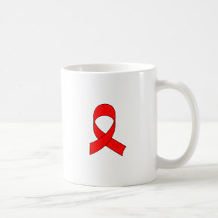 Red Ribbon Drawing Coffee Mug
