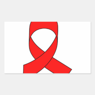 Red Ribbon Drawing Sticker