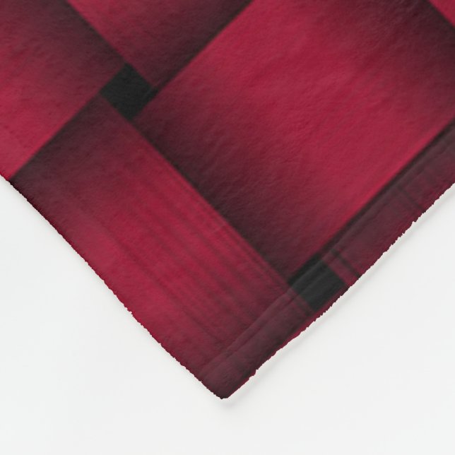 Red Ribbon Fleece Blanket (Corner)