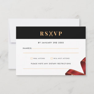 Red Ribbon Grand Opening RSVP Card