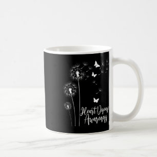 Red Ribbon Heart Disease Awareness Month American  Coffee Mug