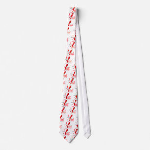 Red Ribbon I Wear Red For My Granddaughter Tie