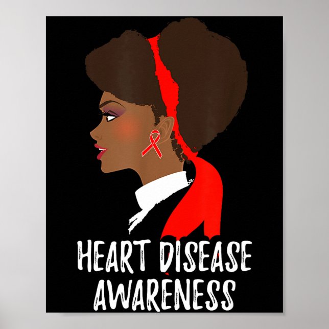 Red Ribbon Month _ National Heart Disease Awarenes Poster (Front)