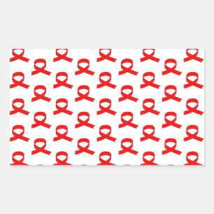 Red Ribbon Pattern Sticker