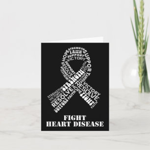 Red Ribbon Products And Gifts For Heart Disease Aw Card