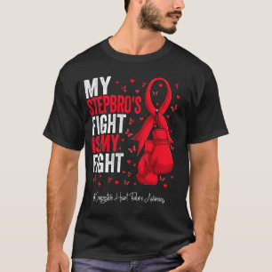 Red Ribbon Stepbrother Congestive Heart Failure Aw T-Shirt