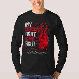 Red Ribbon Stepsister Aplastic Anemia Awareness T-Shirt