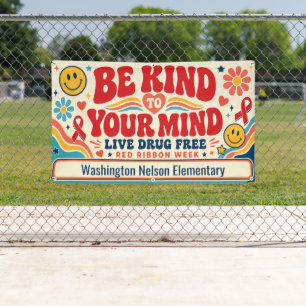 Red Ribbon Week School Banner