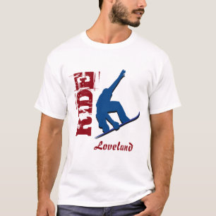 Red Ride Loveland Snowboard T-Shirt