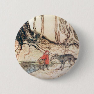 Red Riding Hood 2 Inch Round Button