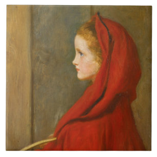 Red Riding Hood (by John Everett Millais) Tile