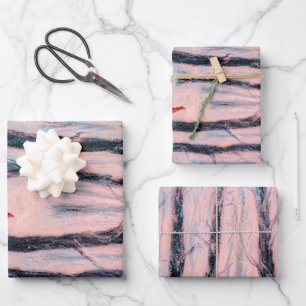 Red Riding Hood-like figure in a winter forest Wrapping Paper Sheet