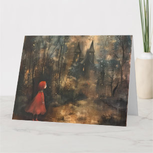 Red Riding Hood Storybook Style Note Card