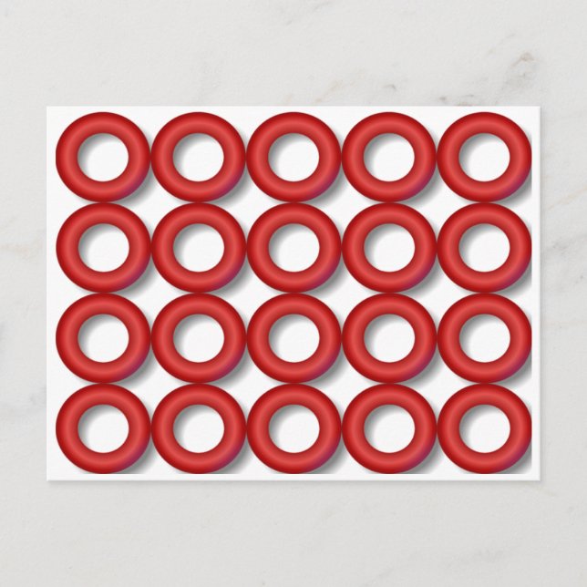 Red Rings Postcard (Front)