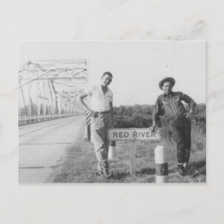 Red River Bridge Postcard