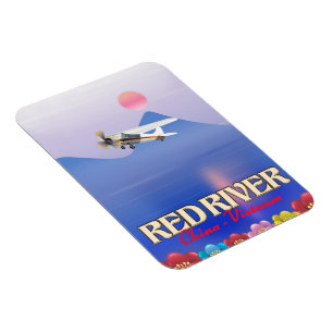 Red River Cambodia Vacation poster Magnet