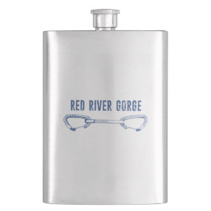 Red River Gorge Climbing Quickdraw Hip Flask