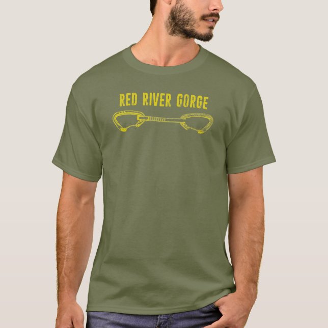 Red River Gorge Climbing Quickdraw T-Shirt (Front)