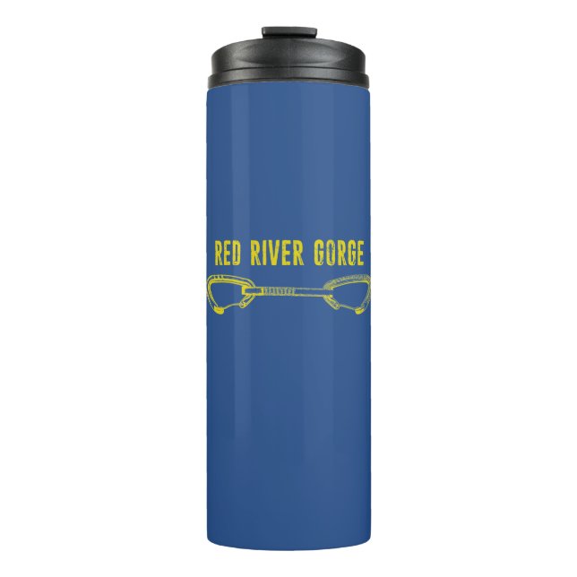 Red River Gorge Climbing Quickdraw Thermal Tumbler (Front)