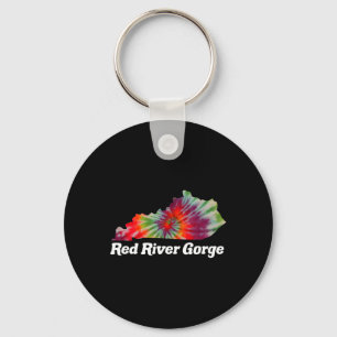 Red River Gorge Climbing Rrg Kentucky Tie Dye Keychain