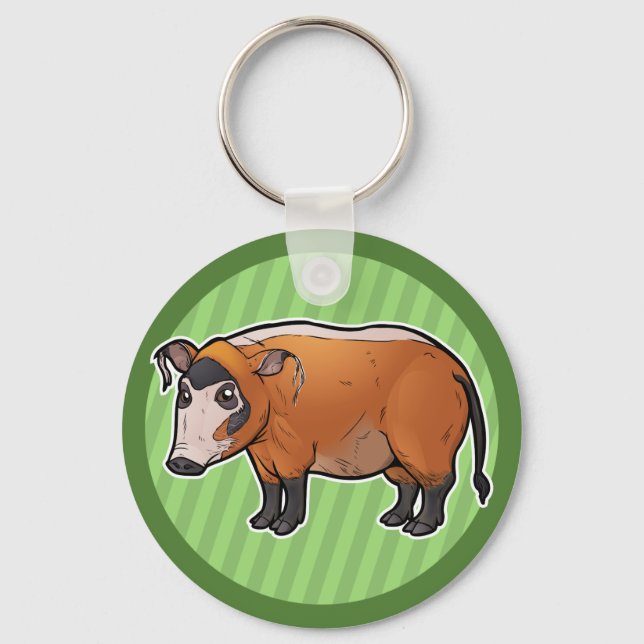 Red River Hog Keychain (Front)