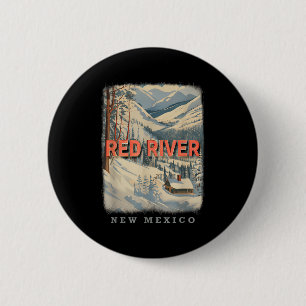 Red River New Mexico Nm Skiing Extravaganza Sd778 2 Inch Round Button