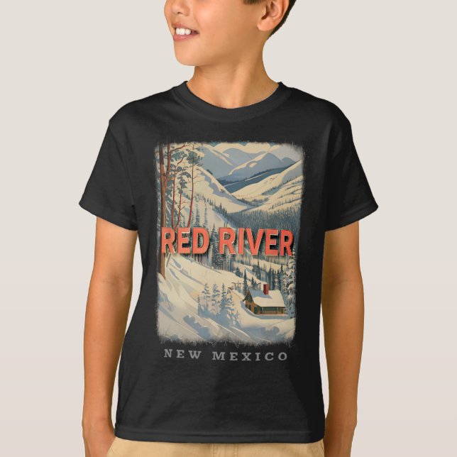 Red River New Mexico Nm Skiing Extravaganza Sd778  T-Shirt (Front)
