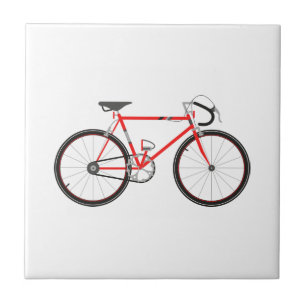 Red Road Bike Tile