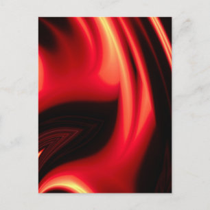 Red Road - Modern Abstract Postcard