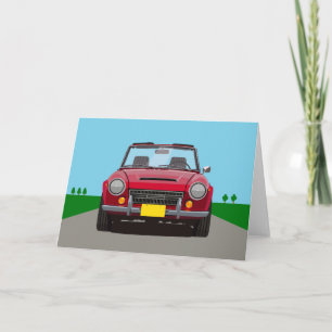 Red Roadster Blank card