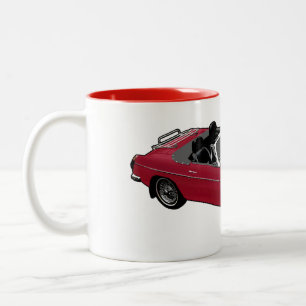 red roadster mug