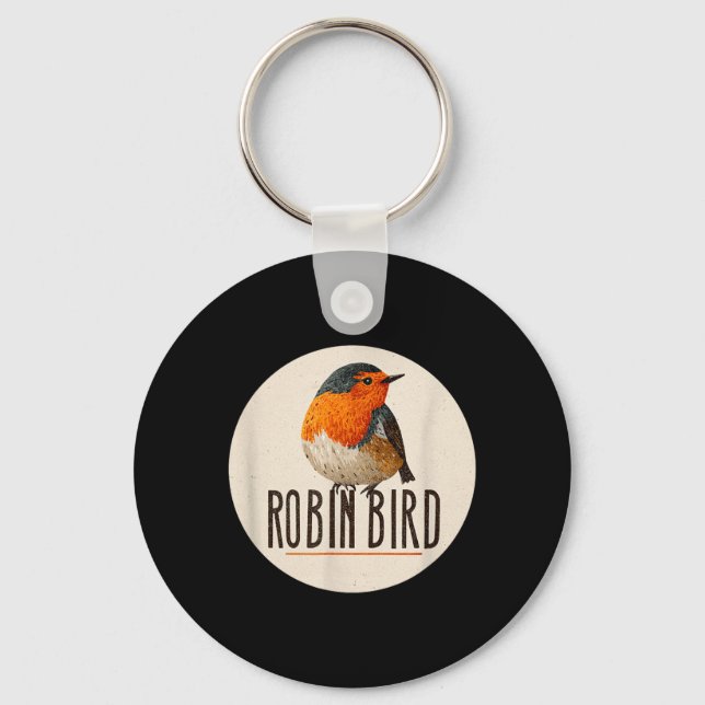 Red Robin Bird Look Keychain (Front)