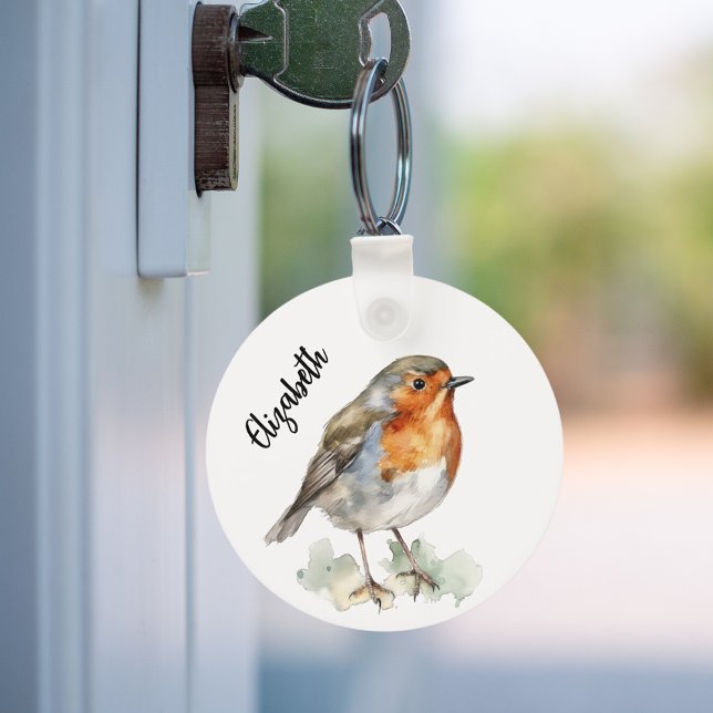 Red robin bird name keychain (Creator Uploaded)