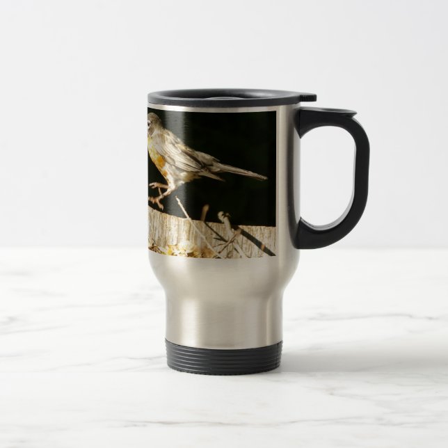 Red Robin Bobbin Travel Mug (Right)