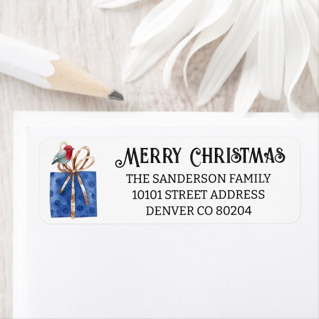 Red Robin Christmas Correspondant Adresse de retou (En situation)