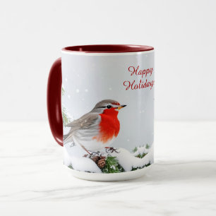 Red Robin Holiday Christmas Mug