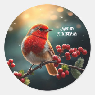 Red Robin Holiday Sticker