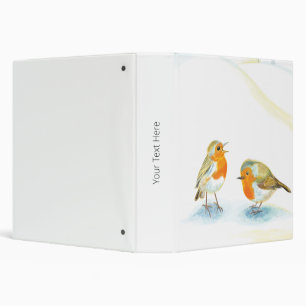 Red Robins in Winter  Binder