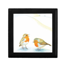 Red Robins in Winter  