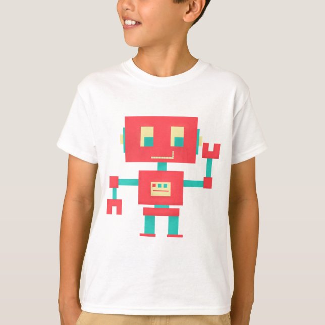 Red Robot Kid’s T-Shirt (Front)