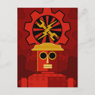 Red Robot Postcard