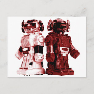 red robots invitation 