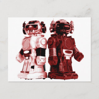 red robots invitation 