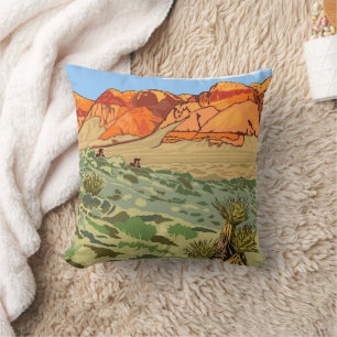 Red Rock Canyon National Conservation Area Throw Pillow