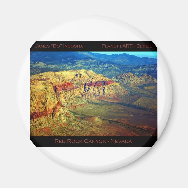 Red Rock Canyon _ Planet Art Series Magnet (Front)