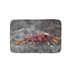 Red rock crab bath mat