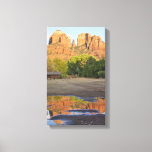 Red Rock Crossing Canvas Print