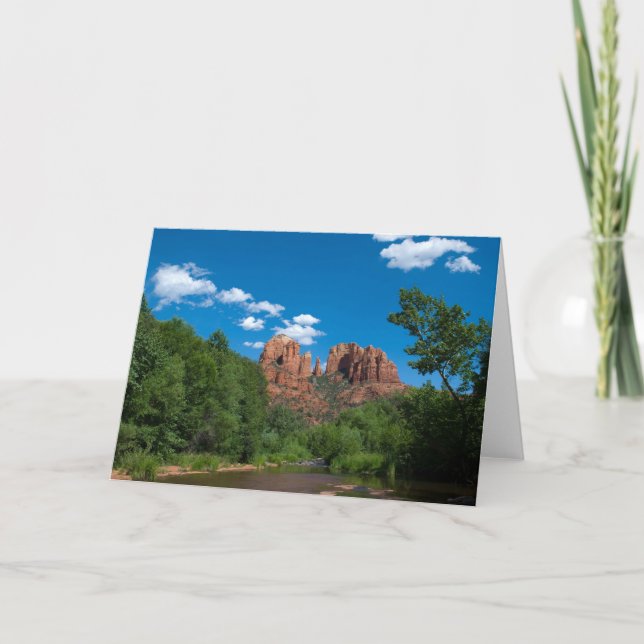 Red Rock Crossing Greeting Card 4237 (Front)